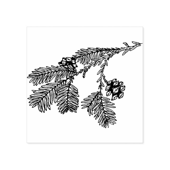 Gräs Träd gren Rubber Frimärke Stämpel (Tryck)