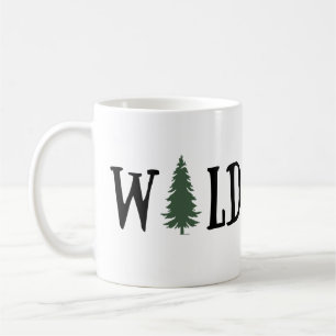 Gräs träd i vild-skogen kaffemugg