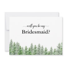 Gräs Träd kommer du att bli mitt Bridesmaid-kort