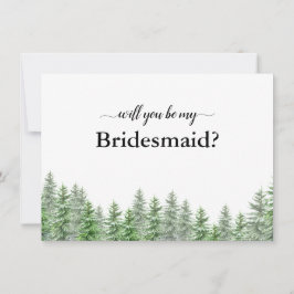 Gräs Träd kommer du att bli mitt Bridesmaid-kort Tack Kort