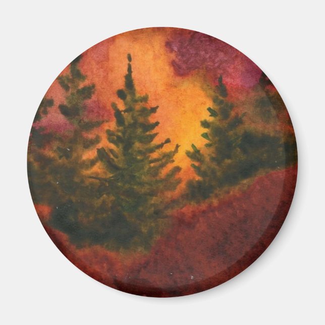 Gräs Träd Magnet (Framsidan)