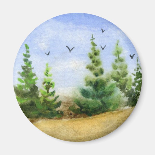 Gräs Träd Magnet (Framsidan)