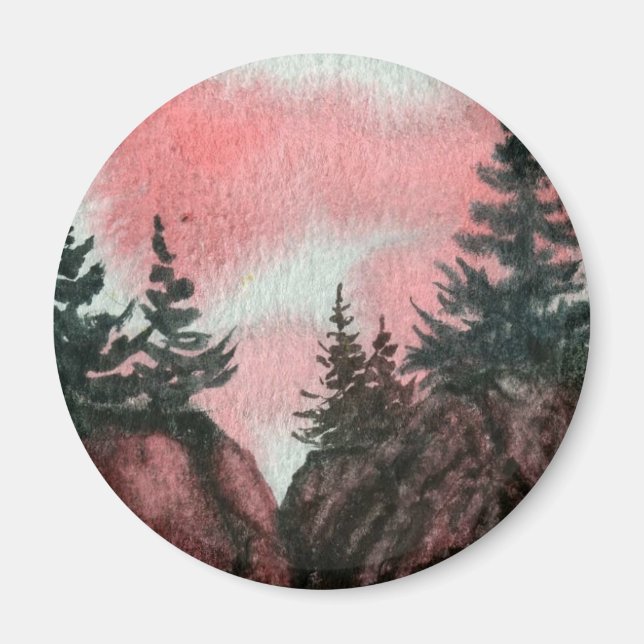 Gräs Träd Magnet (Framsidan)