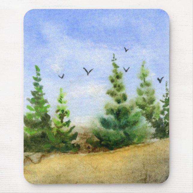 Gräs Träd Mousepad Musmatta (Framsidan)