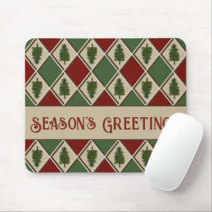 Gräs Träd och Harlequin Mouse Pad Musmatta