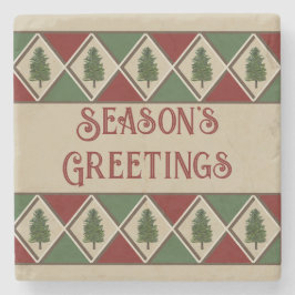 Gräs Träd och Harlequin Stone Underlägg