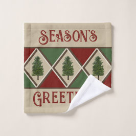 Gräs Träd och Harlequin Tvättar Trasa