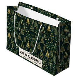 Gräs Träd och Stars Grönt Anpassningsbar God jul