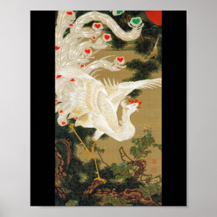 Gräs Träd & Phoenix (Kärlek Heart Phoenix), Jakuch Poster