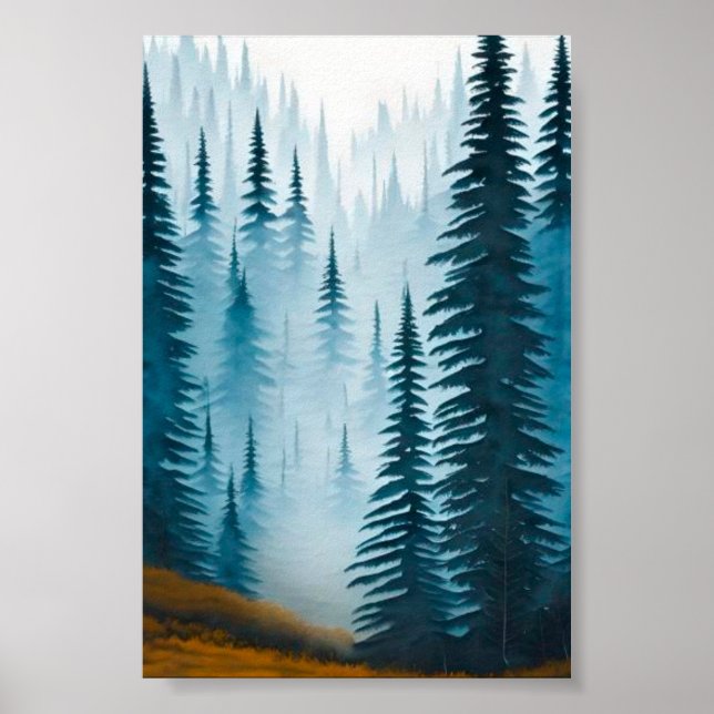 Gräs träd poster (Framsidan)