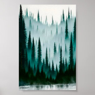 Gräs träd poster