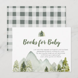 Gräs Träd Rustic Äventyr Bokar för Baby-vykort Vykort
