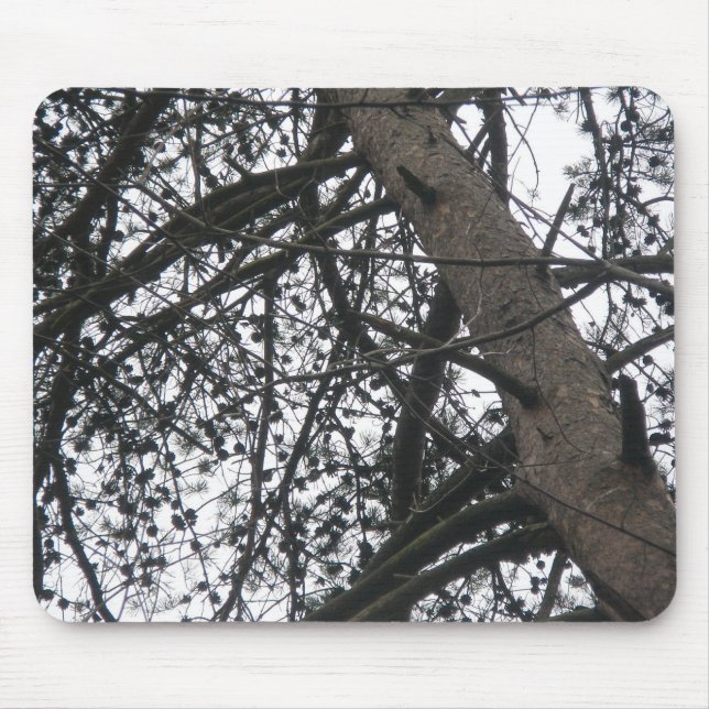 Gräs Träd Silhouette Mousepad Musmatta (Framsidan)