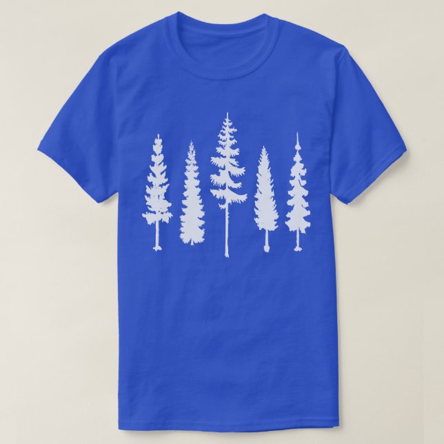 Gräs träd silhuettes t shirt (Design framsida)