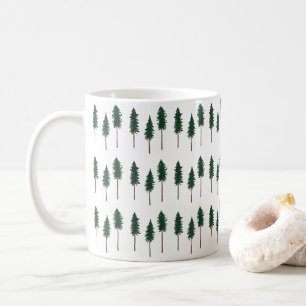 Gräs Träd-skogens minimalistiska Mönster Kaffemugg