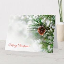 Gräs träd täckt med snö tack kort