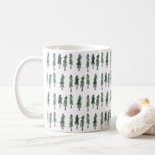 Gräs Träd Watercolor Träd Kaffemugg