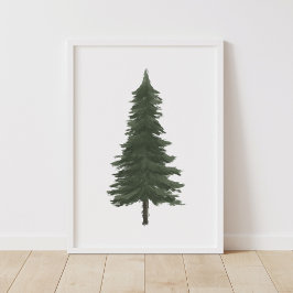 Gräs Träd Woodland Nursery Decor Poster