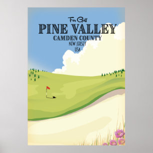 Gräs Valley Camden County New jersey USA Golf Poster