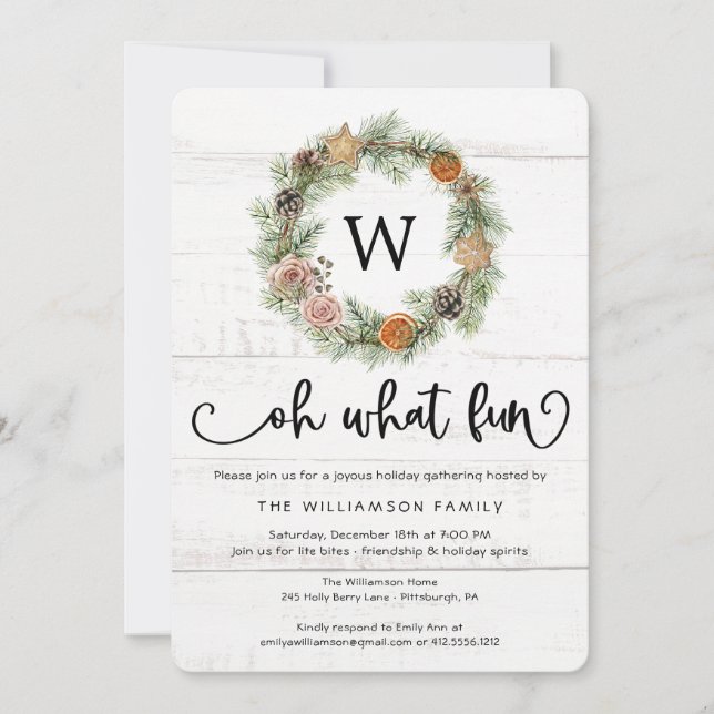 Gräs WandeWhite Distress Wood-jul Party (Framsida)