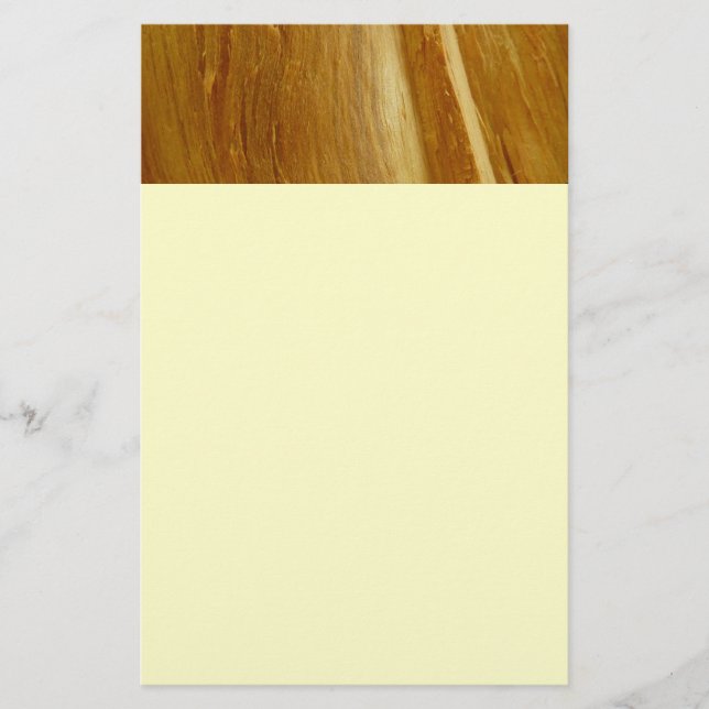 Gräs Wood II Faux Wooden Struktur Brevpapper (Framsida)