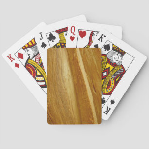 Gräs Wood II Faux Wooden Struktur Casinokort