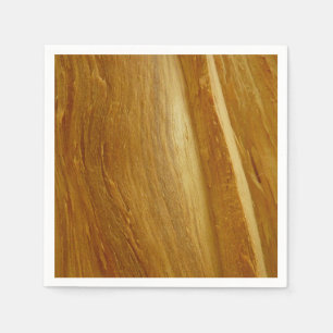 Gräs Wood II Faux Wooden Struktur Pappersservett