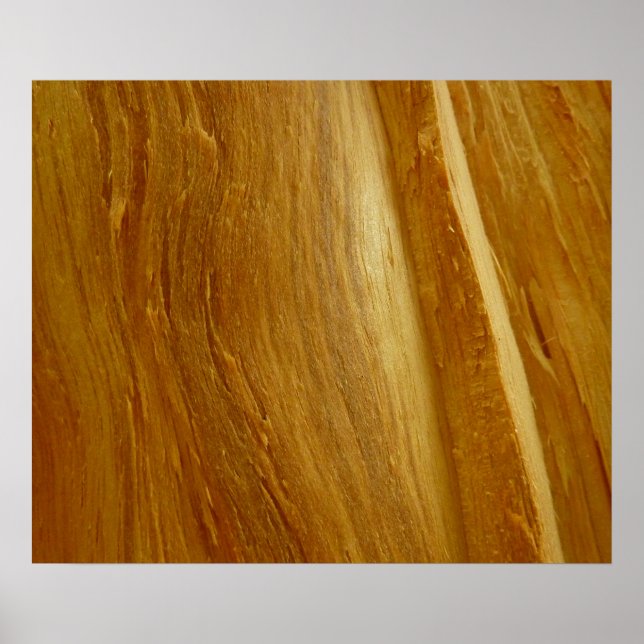 Gräs Wood II Faux Wooden Struktur Poster (Framsidan)