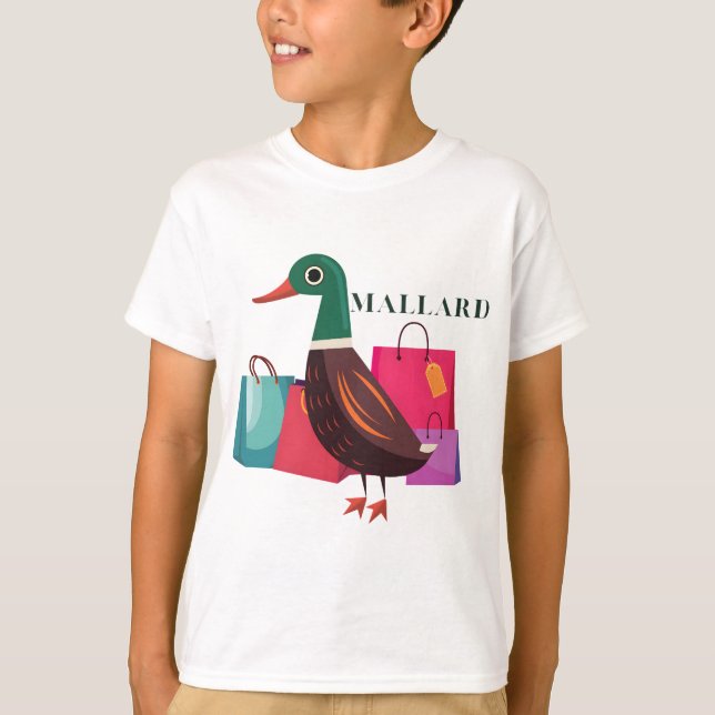 Gräsand duck pun rolig fågel t shirt (Framsida)
