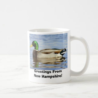 Gräsand hälsningar från New Hampshire! Kaffemugg