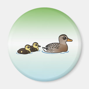 Gräsand & två ducklings magnet