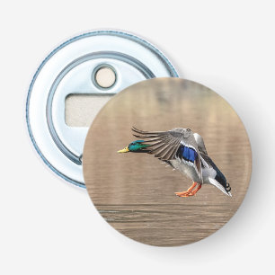 Gräsandanka i flyg flasköppnare
