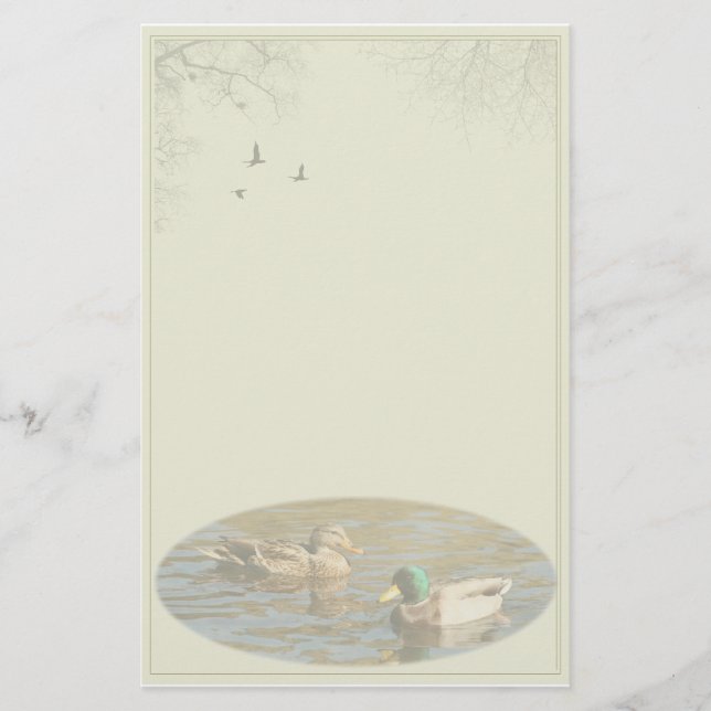 Gräsandet parar beställnings- brevpapper (Framsida)