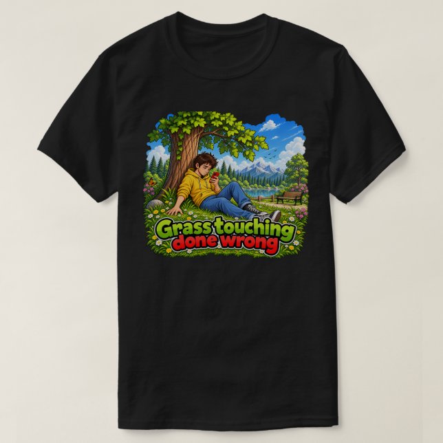 Gräsberöring Gjort Fel T Shirt (Design framsida)