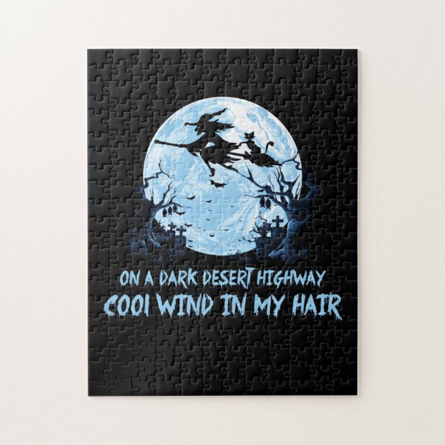 Gräsborrar på en Mörk ökenvägar Pussel (Vertikal)