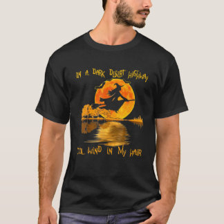 Gräsborrar på en Mörk ökenvägshus T Shirt