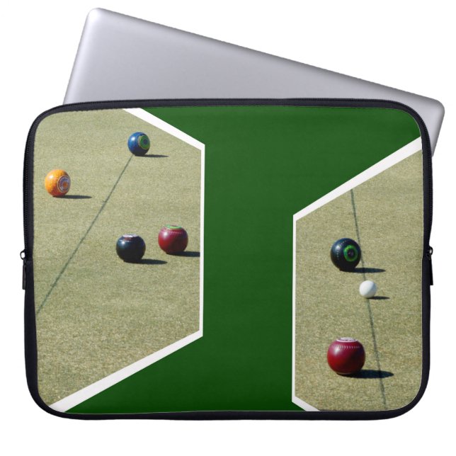 Gräsbowl Dimensionell Konst, Laptop Fodral (Framsidan)