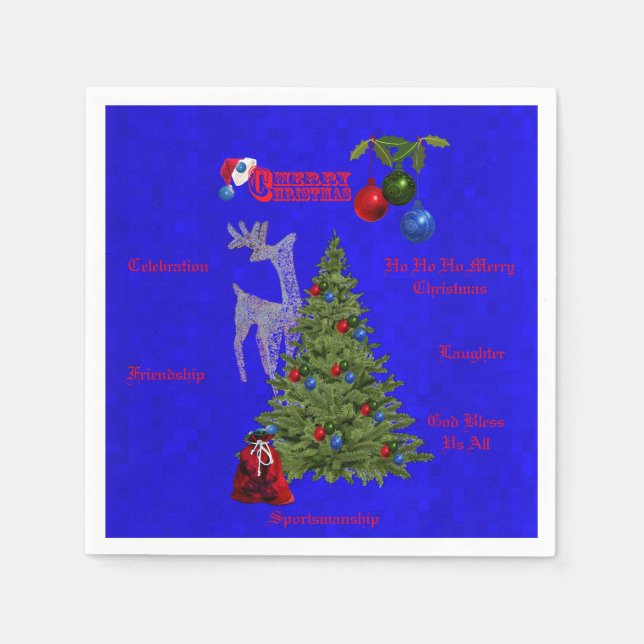 Gräsbowl Julfirande, Pappersservett (Framsidan)