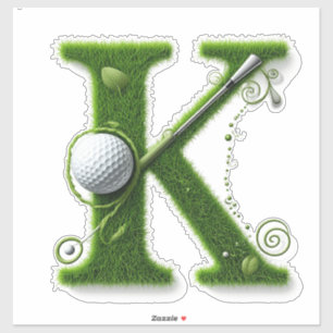 Gräsbrev Golf Tema Med Bollar Och Klubbor Klistermärken