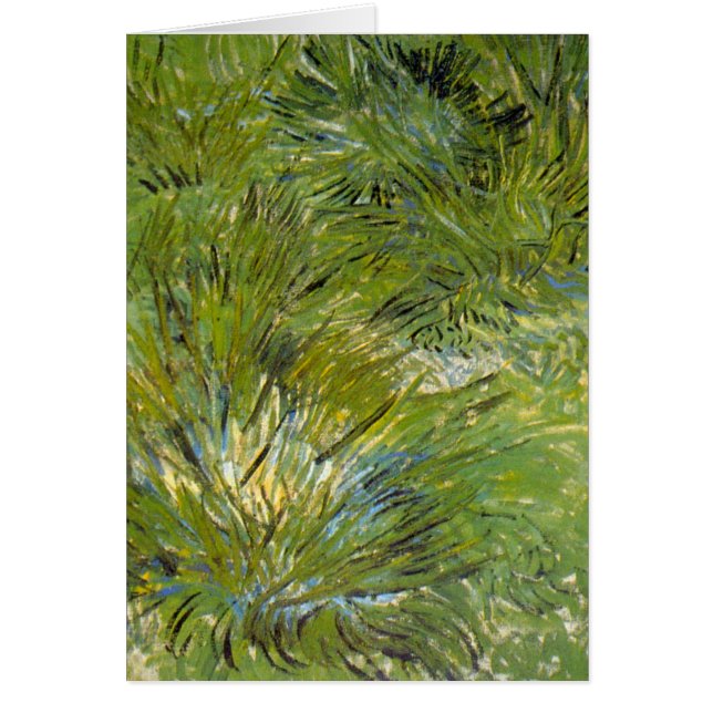 Gräsbuskar av Vincent van Gogh-kort Hälsningskort (Framsidan)