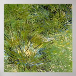 Gräsbuskar av Vincent van Gogh Poster