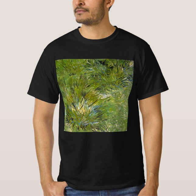 Gräsbuskar av Vincent van Gogh T Shirt (Framsida)