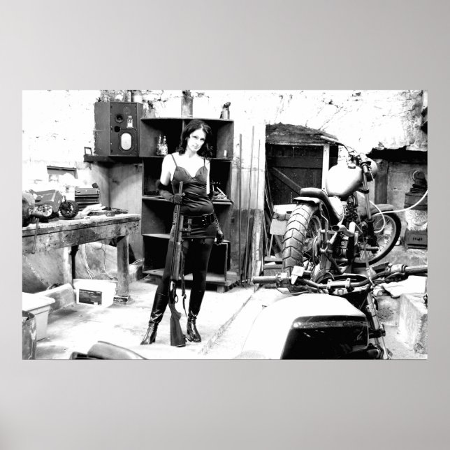 Gråsej med gevär och Jack Poster (Framsidan)