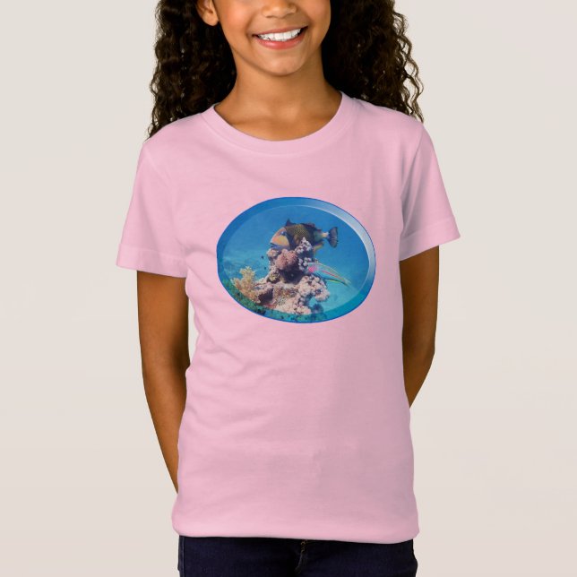 Gråsej vid korallrev - Fotografisk design | T Shirt (Framsida)
