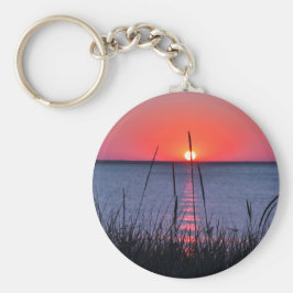 Gräser im Abendlicht - Insel Rügen Nyckelring