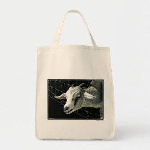 "Gräset är alltid Greener..." Goat Tote Bag Tygkasse