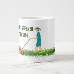 gräset är inte grönare på andra sidan mugg jumbo mugg