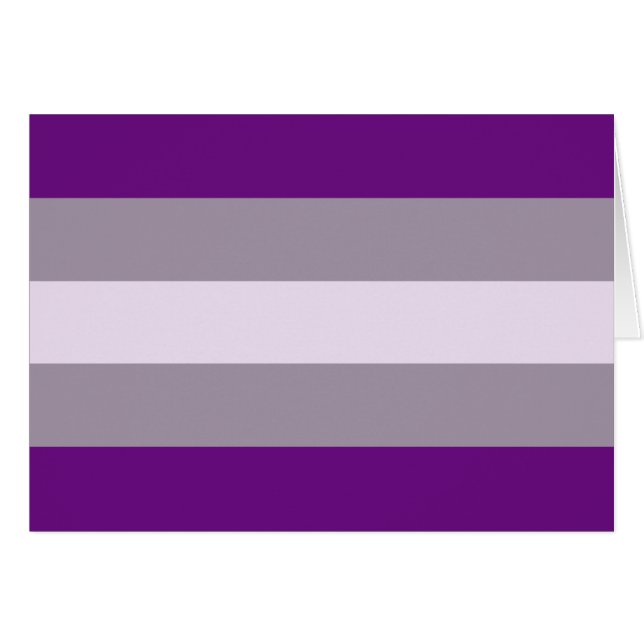 Gråsexuell stolthet hälsningskort (Framsidan Horizontal)