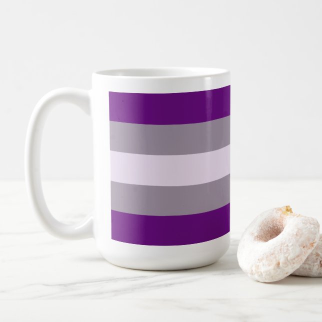 Gråsexuell stolthet kaffemugg (Med munk)