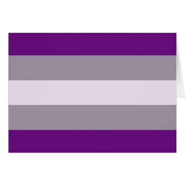 Gråsexuell stolthetsflagga hälsningskort (Framsidan Horizontal)